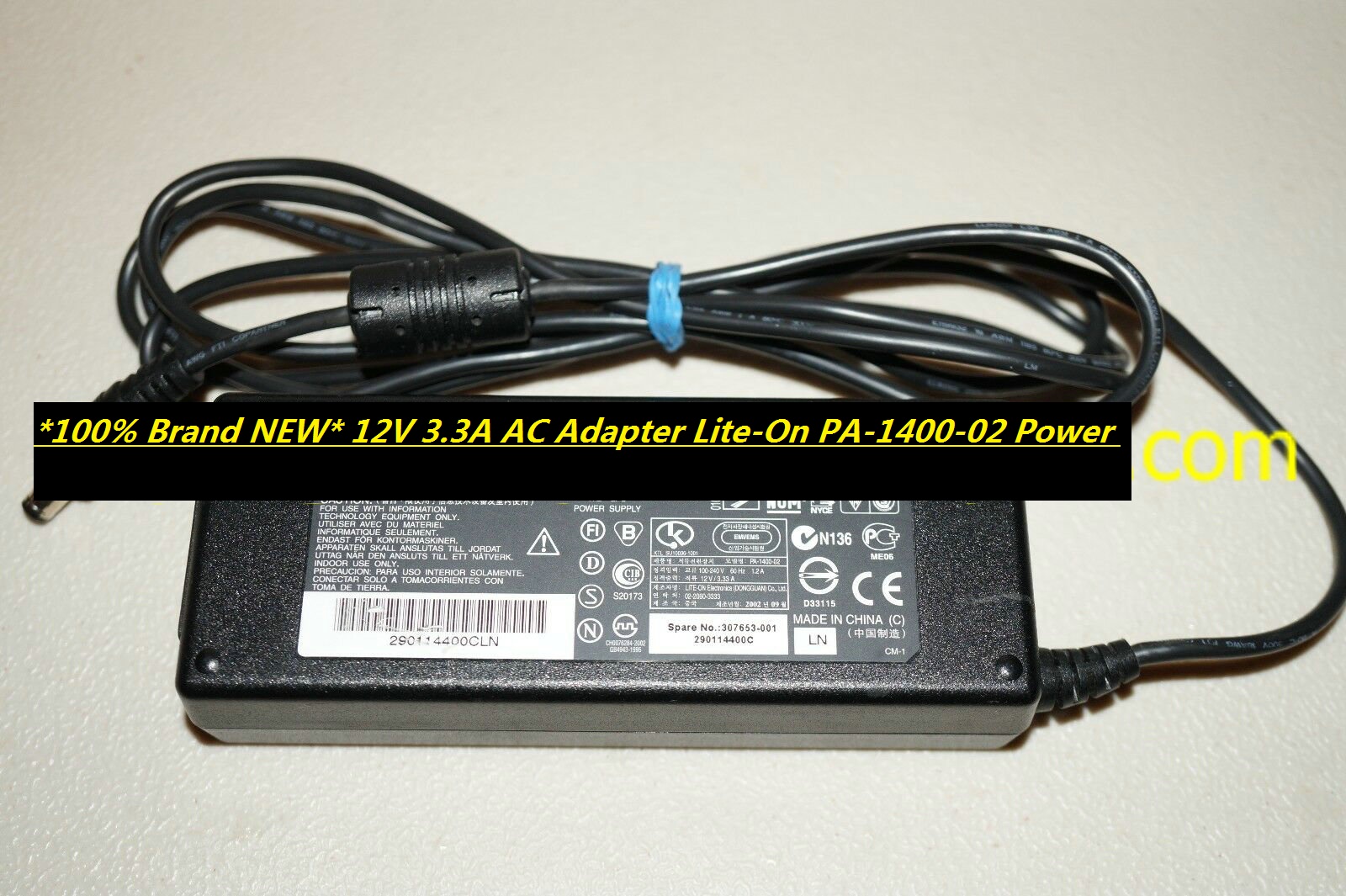 *100% Brand NEW* 12V 3.3A AC Adapter Lite-On PA-1400-02 Power Supply